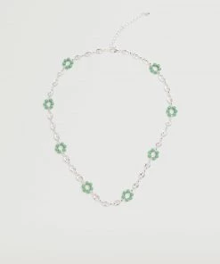 Mango Mixed Link Necklace Silver