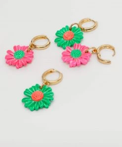 Mango Ceramic Floral Earrings Gold -Mango Jewellery Wallets Belts For Women Sales unnamed file 563