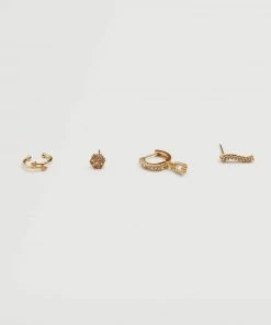 Mango Piercing Pack Earrings Gold