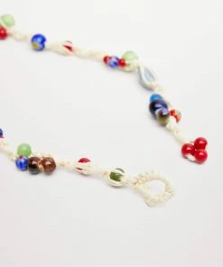 Mango Mixed Bead Necklace Red -Mango Jewellery Wallets Belts For Women Sales unnamed file 577