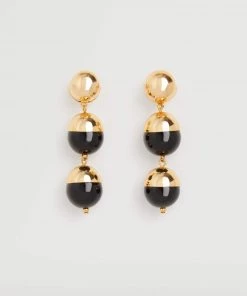 Mango Tassels Pendant Earrings Gold