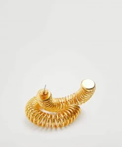 Mango Metallic Hoop Earrings Gold -Mango Jewellery Wallets Belts For Women Sales unnamed file 603