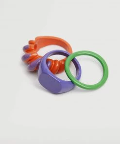 Mango Pack Of 3 Combined Rings Orange -Mango Jewellery Wallets Belts For Women Sales unnamed file 613