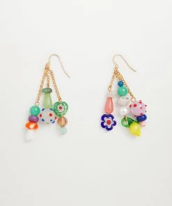 Mango Beaded Pendant Earrings Gold -Mango Jewellery Wallets Belts For Women Sales unnamed file 646