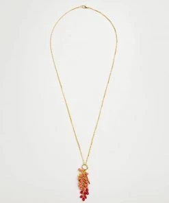 Mango Beads Pendant Necklace Gold