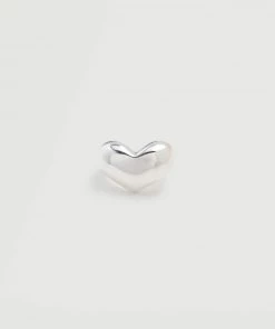 Mango Heart Ring Silver