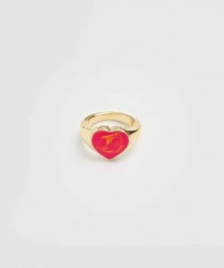 Mango Heart Ring Gold