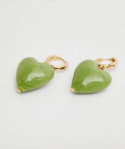 Mango Heart-shape Earrings Gold -Mango Jewellery Wallets Belts For Women Sales unnamed file 690