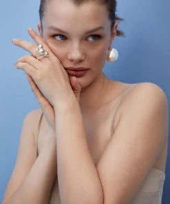 Mango Embossed Ring Silver -Mango Jewellery Wallets Belts For Women Sales unnamed file 70