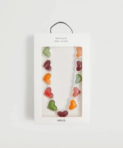 Mango Heart Necklace Silver -Mango Jewellery Wallets Belts For Women Sales unnamed file 719