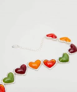 Mango Heart Necklace Silver -Mango Jewellery Wallets Belts For Women Sales unnamed file 721