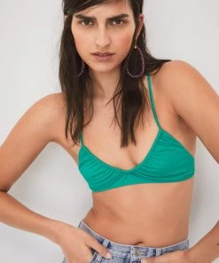 Mango Crystal Beads Earrings Gold