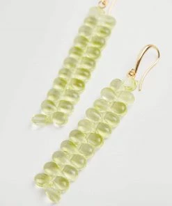 Mango Crystal Pendant Earrings Gold -Mango Jewellery Wallets Belts For Women Sales unnamed file 740