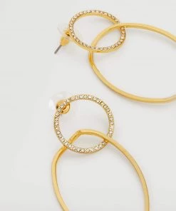 Mango Sparkled Hoop Earrings Gold -Mango Jewellery Wallets Belts For Women Sales unnamed file 745