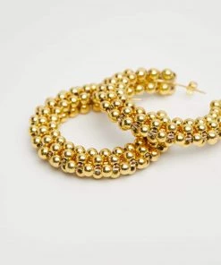 Mango Bead Loop Earrings Gold -Mango Jewellery Wallets Belts For Women Sales unnamed file 77