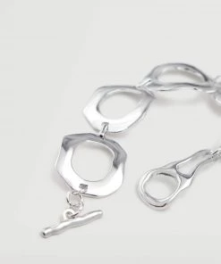 Mango Link Metal Bracelet Silver -Mango Jewellery Wallets Belts For Women Sales unnamed file 772