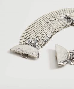 Mango Glitter Choker Necklace Silver -Mango Jewellery Wallets Belts For Women Sales unnamed file 791