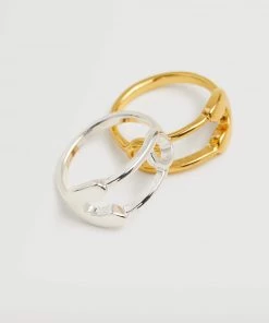 Mango Asymmetric Rings Set Gold -Mango Jewellery Wallets Belts For Women Sales unnamed file 806