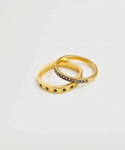 Mango Combined Ring 2 Set Gold -Mango Jewellery Wallets Belts For Women Sales unnamed file 810