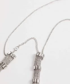 Mango Crystal Choker Necklace Silver -Mango Jewellery Wallets Belts For Women Sales unnamed file 837