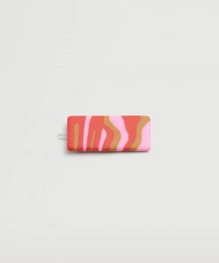 Mango Clay Hairpin Pastel Pink