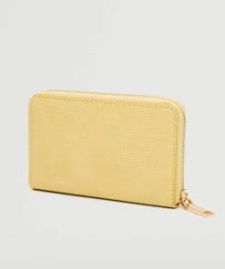 Mango Zip Wallet Pastel Yellow -Mango Jewellery Wallets Belts For Women Sales unnamed file 865