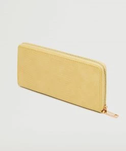Mango Zip Wallet Pastel Yellow -Mango Jewellery Wallets Belts For Women Sales unnamed file 871