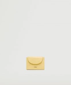 Mango Snake Effect Cardholder Pastel Yellow