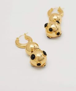 Mango Metallic Ball Earrings Gold -Mango Jewellery Wallets Belts For Women Sales unnamed file 88