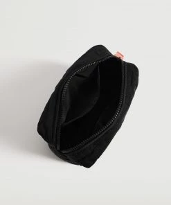 Mango Zipped Toiletry Bag With Logo Black -Mango Jewellery Wallets Belts For Women Sales unnamed file 892