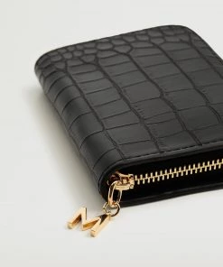 Mango Croc-effect Wallet Black -Mango Jewellery Wallets Belts For Women Sales unnamed file 907