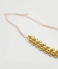 Mango Tassel Bead Necklace Gold -Mango Jewellery Wallets Belts For Women Sales unnamed file 91