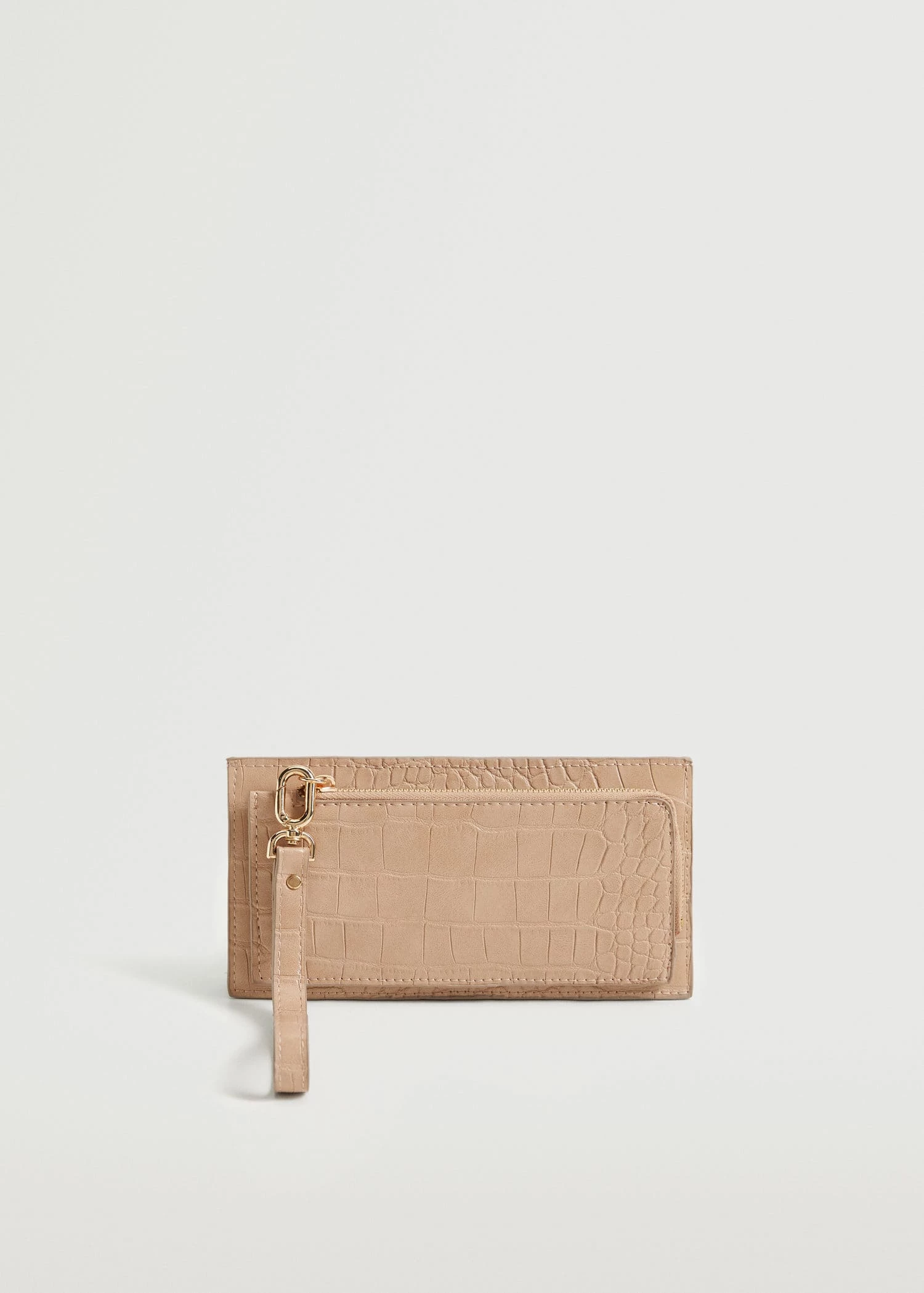 Mango Croc-effect Wallet Nude 1 Mango Croc-effect Wallet Nude