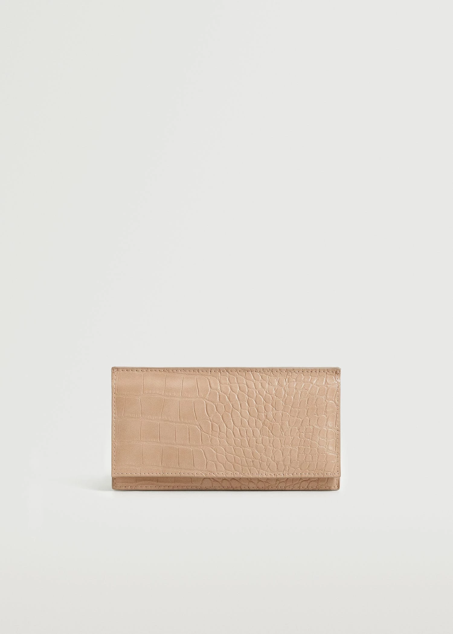 Mango Croc-effect Wallet Nude 2 Mango Croc-effect Wallet Nude - Image 2