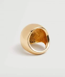 Mango Large Ring Gold -Mango Jewellery Wallets Belts For Women Sales unnamed file 96