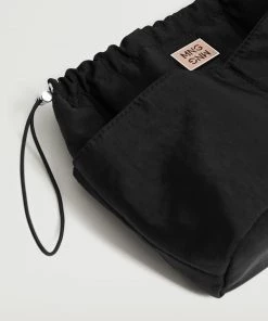 Mango Logo Cosmetic Bag Black -Mango Jewellery Wallets Belts For Women Sales unnamed file 975