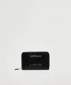 Mango Logo Wallet Black