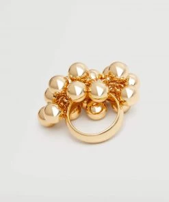 Mango Embossed Big Ring Gold -Mango Jewellery Wallets Belts For Women Sales unnamed file 99